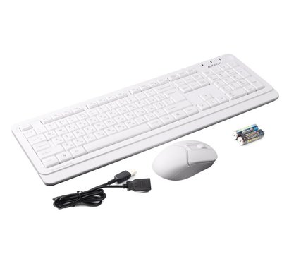 Зображення 2 Комплект мишка + клавіатура A4Tech FG1012 USB White