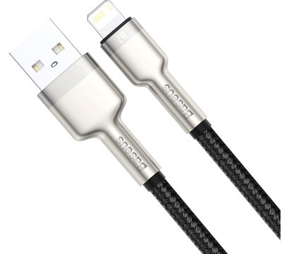 Зображення 3 Кабель Baseus Cafule Metal USB-Lightning, 1м Black – CALJK-A01