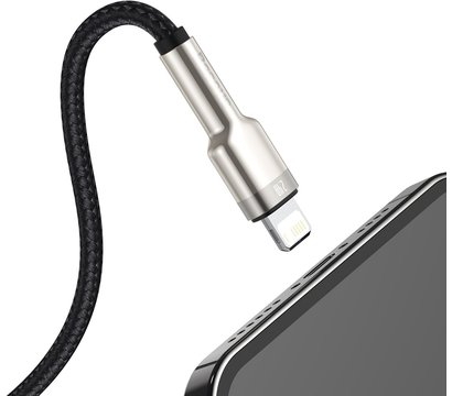 Зображення 5 Кабель Baseus Cafule Metal USB-Lightning, 2м Black – CALJK-B01