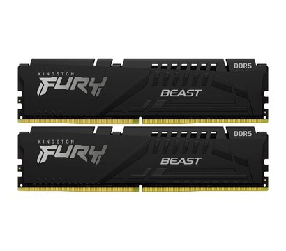 Изображение 3 Модуль памяти Kingston Fury Beast Black DDR5 2x16384Mb 5200MHz — KF552C40BBK2-32