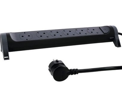 Изображение 2 Сетевой фильтр Legrand 6х2К+З, 16 А, 3 м, black - 694540 6 розеток