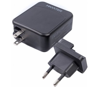 Зображення 2 Зарядний пристрій Maxxter 1 USB-A + 2 USB-C – WC-PD65W-01