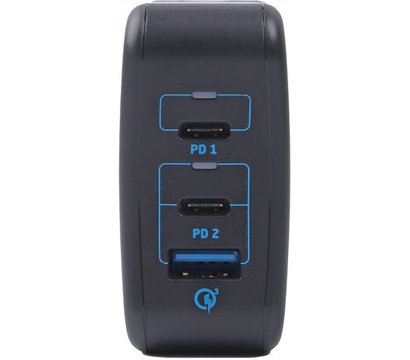 Зображення 3 Зарядний пристрій Maxxter 1 USB-A + 2 USB-C – WC-PD65W-01