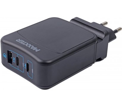 Зображення 4 Зарядний пристрій Maxxter 1 USB-A + 2 USB-C – WC-PD65W-01