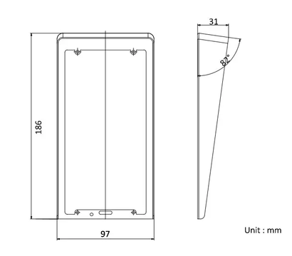 Изображение 2 Защитный козырек HikVision DS-KABV8113-RS/Flush