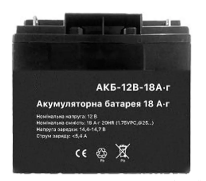 Зображення 2 Свинцево-кислотний акумулятор Seven АКБ 12В/18Аг, Ємність (Аг): 18 А·год