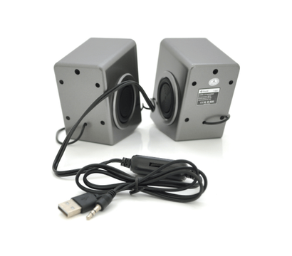 Зображення 2 Акустична система 2.0 Kisonli T-007 USB + 3.5mm, Gray
