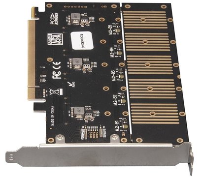 Изображение 2 Frime PCI-E x16 to 5 x M.2 (B Key), JMB585 – ECF-PCIEtoSSD010