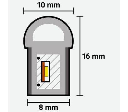 Изображение 3 LED гибкий неон Prolum LF 2835-120 IP68 12V, pink на 2400 Лм, Цвет свечения: розового