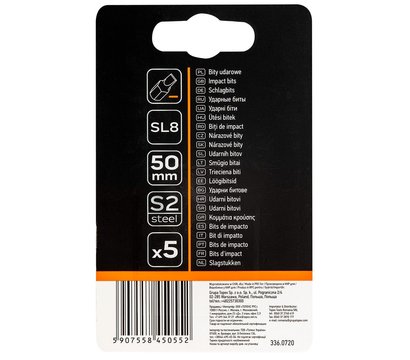 Изображение 3 Биты Neo Tools S2, 50 мм, SL8-5 шт. - 09-582