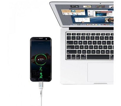 Зображення 2 Кабель SkyDolphin S06L LED Smart Power USB - Lightning 1м, White - USB-000555
