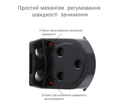 Зображення 4 Дотягувач Ryobi D-2055V BC UNIV Black універсальна тяга, Колір корпусу: чорний