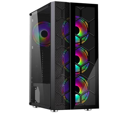 Зображення 3 Корпус Frime Nucleus Black USB 3.0 no PS – Nucleus-U3-GLS-4DTRMLT16.6WP