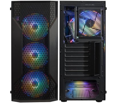 Изображение 5 Корпус Frime Legion Black USB 3.0 no PS – Legion-U3-GLS-4DTRMLT16.6WP