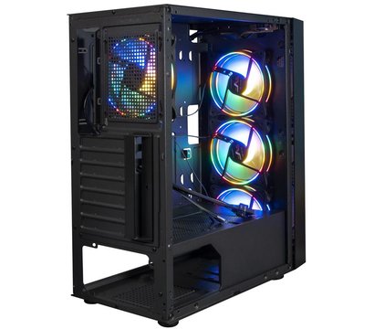 Изображение 6 Корпус Frime Legion Black USB 3.0 no PS – Legion-U3-GLS-4DTRMLT16.6WP