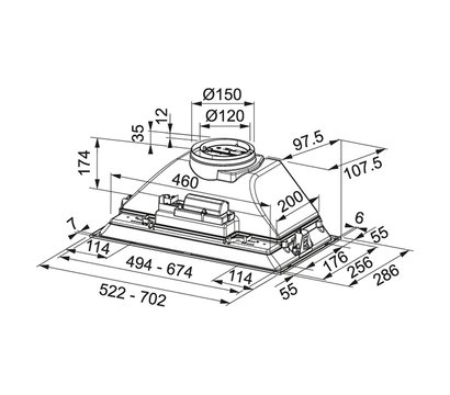 Зображення 2 Витяжка Franke Inca Smart FBI 705 GR, 305.0599.533