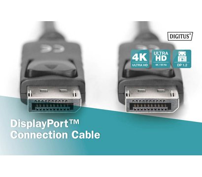 Зображення 5 Кабель мультимедійний Assmann DisplayPort (AM/AM) 15m, black - AK-340100-150-S