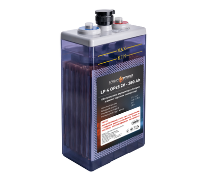 Зображення 3 Свинцево-кислотний акумулятор LogicPower 400PZS, 2V 280Ah (15009)