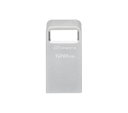 Изображение 2 USB флеш накопитель Kingston DataTraveler Micro USB 3.2 Metal Silver 128GB - DTMC3G2/128GB