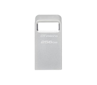 Зображення 2 USB флеш накопичувач Kingston DataTraveler Micro USB 3.2 Metal Silver 256GB - DTMC3G2/256GB