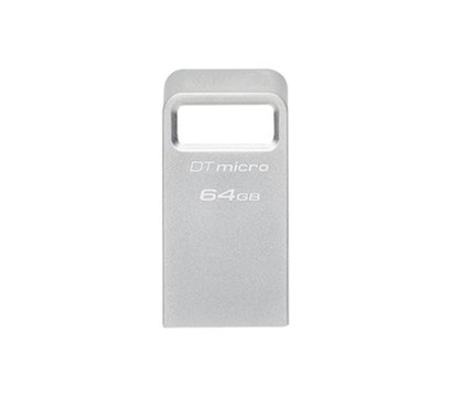 Изображение 2 USB флешка Kingston DataTraveler Micro USB 3.2 Metal Silver 64GB - DTMC3G2/64GB