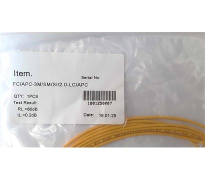 Изображение 2 Патч-корд оптический Abee LC/APC-FC/APC 3м.