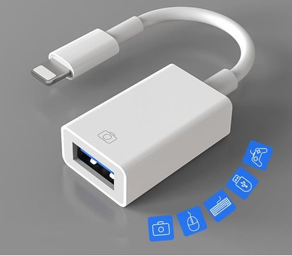 Изображение 4 Адаптер Xoko Lightning - USB White - MH-350