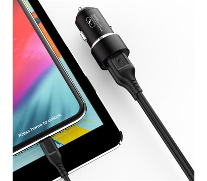 Изображение 3 Зарядное устройство SkyDolphin SZ02V Aluminium (2USB, 2.4A) Black — AZP-000073