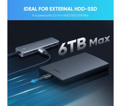 Изображение 4 USB Hub (хаб) Ugreen CM219 Grey