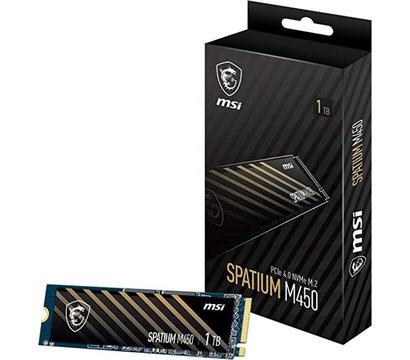 Зображення 5 Накопичувач SSD MSI Spatium M450 1TB M.2 2280 PCIe 4.0 x4 NVMe 3D NAND TLC — S78-440L690-P83