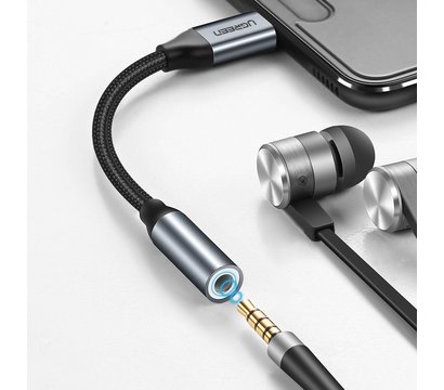 Зображення 3 Ugreen AV142 Type C - AUX 3.5мм M/F 0.10м Black - 30632