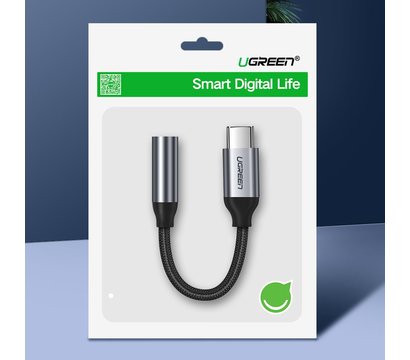 Зображення 4 Ugreen AV142 Type C - AUX 3.5мм M/F 0.10м Black - 30632