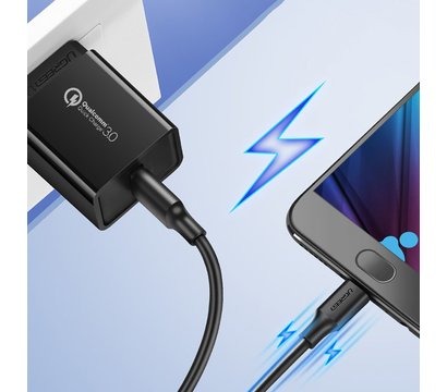 Зображення 5 Кабель Ugreen US289 USB 2.0 AM-MicroUSB M, 2 м, 3.0A Black - 60138