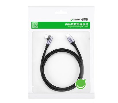 Зображення 3 Кабель Ugreen US255 USB 2.0 Type-C M-M, 1 м, Black-Grey - 50123