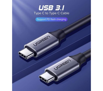 Зображення 4 Кабель Ugreen US161 USB3.1 GEN1 Type-C M-M, 1.5 м, 3A Grey - 50751