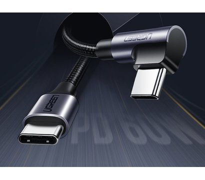 Зображення 4 Кабель Ugreen US255 USB 2.0 Type-C M-M, 1 м, Black-Grey - 50123