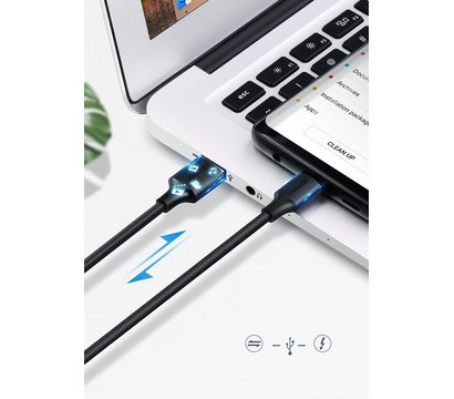 Изображение 5 Кабель Ugreen US287 USB 2.0 AM-Type-C M, 3 м, 3.0A Black - 60826