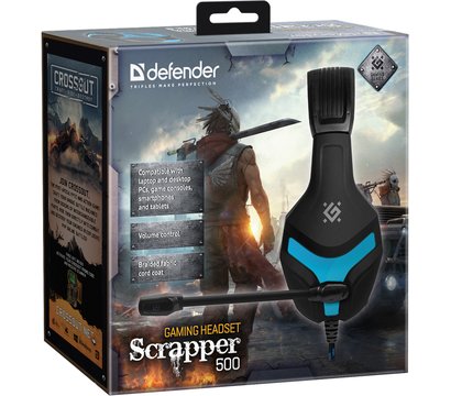 Зображення 6 Навушники Defender Scrapper 500 Blue-Black – 64501 для ПК