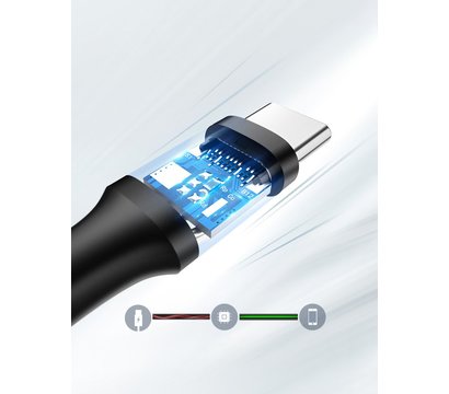 Зображення 7 Кабель Ugreen US287 USB 2.0 AM-Type-C M, 1.5 м, 3.0A Black - 60117