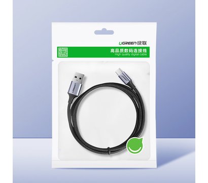 Изображение 7 Кабель Ugreen US288 USB 2.0 AM-Type-C M, 2 м, 3.0A Black - 60128