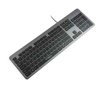 Зображення 2 Клавіатура Vinga KB735 Black-Grey