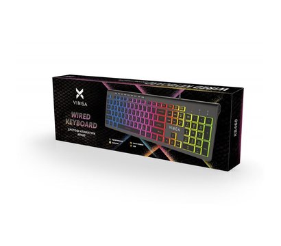 Зображення 4 Клавіатура Vinga KB-460 Black