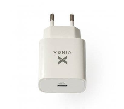 Изображение 2 Зарядное устройство Vinga PD Type-C 20W Charger White — VWCPDC