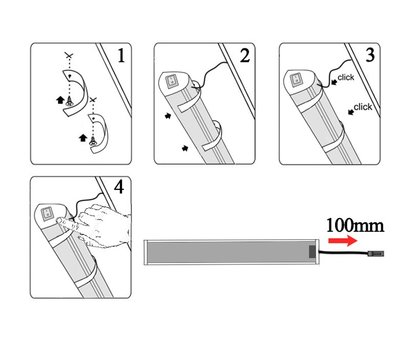 Зображення 4 LED світильник Ledua N6-1-1000 220V 9,6W 1800lm 6000k switch для приміщень