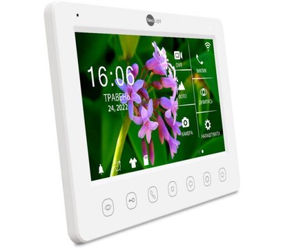 Изображение 4 Домофонный комплект NeoLight NeoKIT HD WF Silver сенсорные кнопки, Цвет (домофон + панель): белый + серый