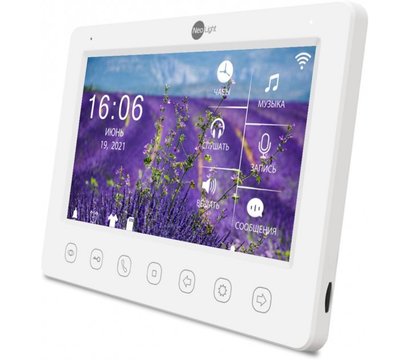 Изображение 5 Домофонный комплект NeoLight NeoKIT HD WF Silver сенсорные кнопки, Цвет (домофон + панель): белый + серый