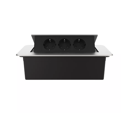 Изображение 2 Розетка Livolo VL-SHS013-EU12-S Black in Grey с шторками