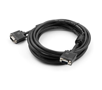 Изображение 2 Кабель мультимедийный Vinga VGA 5 m MM ferrite - VCPDCVGAMM5MBK