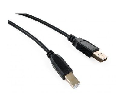Изображение 2 Кабель для принтера Vinga USB 2.0 AM/BM 3.0 м - VCPDCAMBM3.0BK
