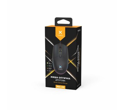 Зображення 3 Миша Vinga MSG-100 Black